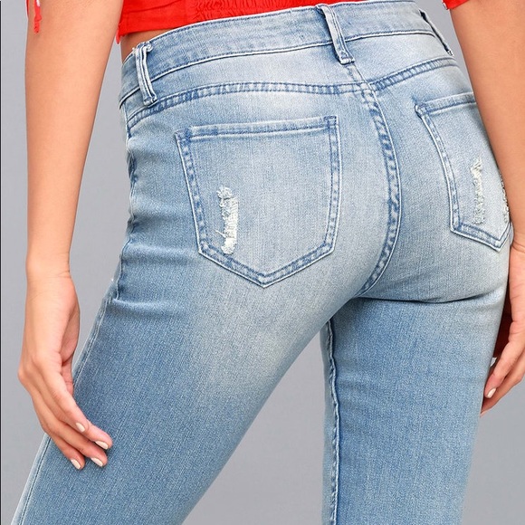 EVIDNT Malibu Distressed Girlfriend Jeans - Picture 2 of 4